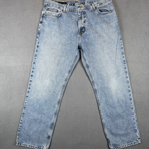 Tommy Hilfiger Jeans Mens Sz 36x30 Custom Straight Denim Pants Streetwear - Picture 2 of 12